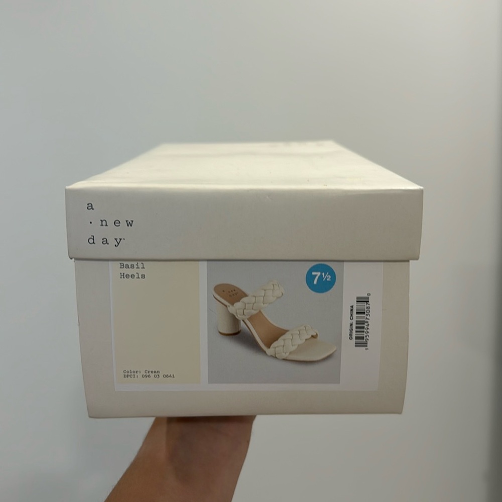 Cream heels from target